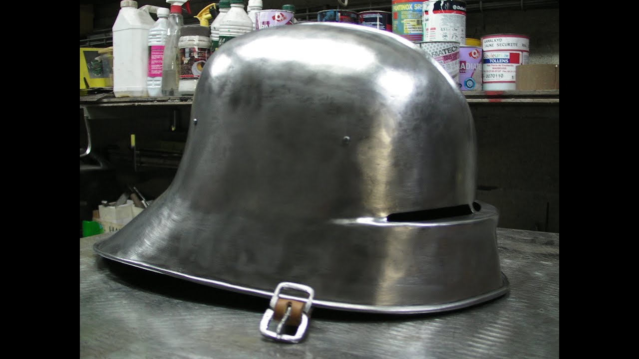 Fabrication armure médiéval casque salade visière fixe , Fin Moyen Age 1470 ( chapitre 1 )