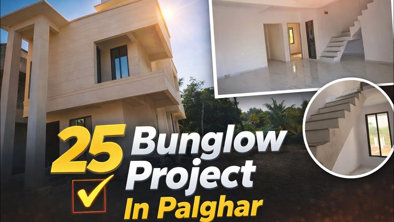 25 Limited Bunglows in Palghar West 🤗 10 mins from station #palghar #bunglow #realestate 