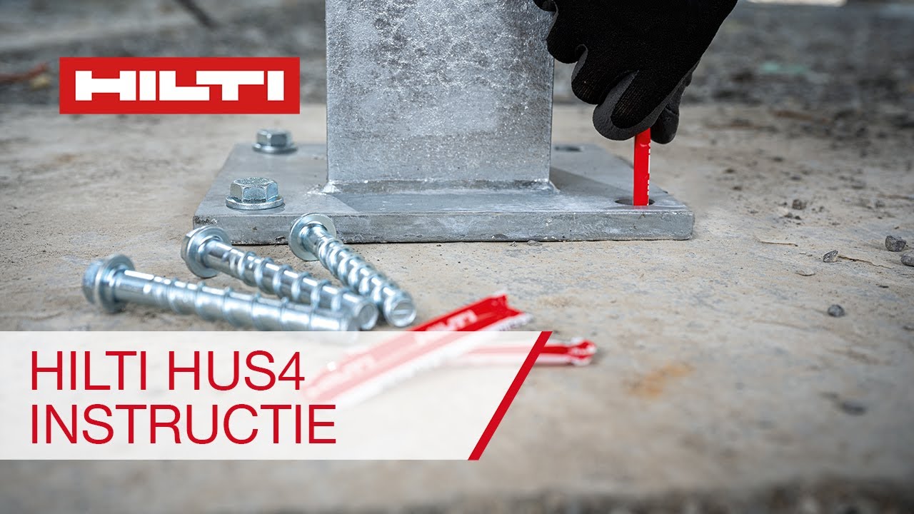 Hilti HUS4 schroefanker - instructie