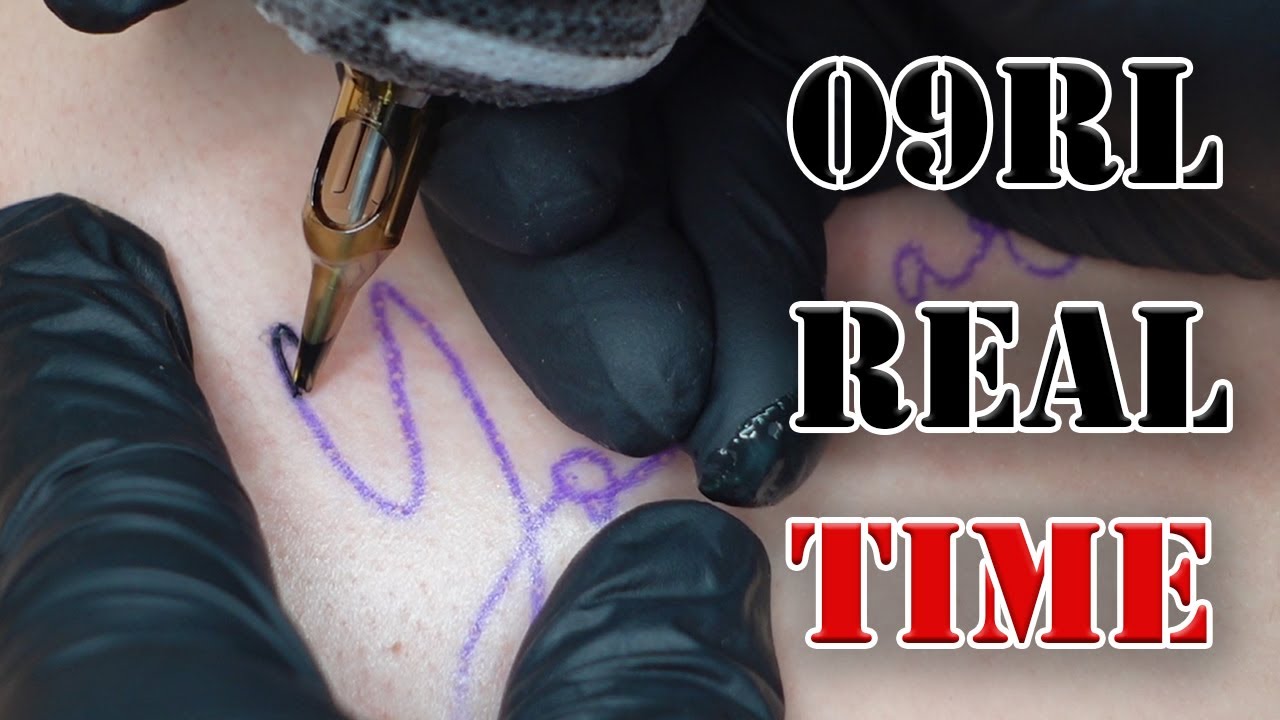Lettering Spine Tattoo  | Real Time |