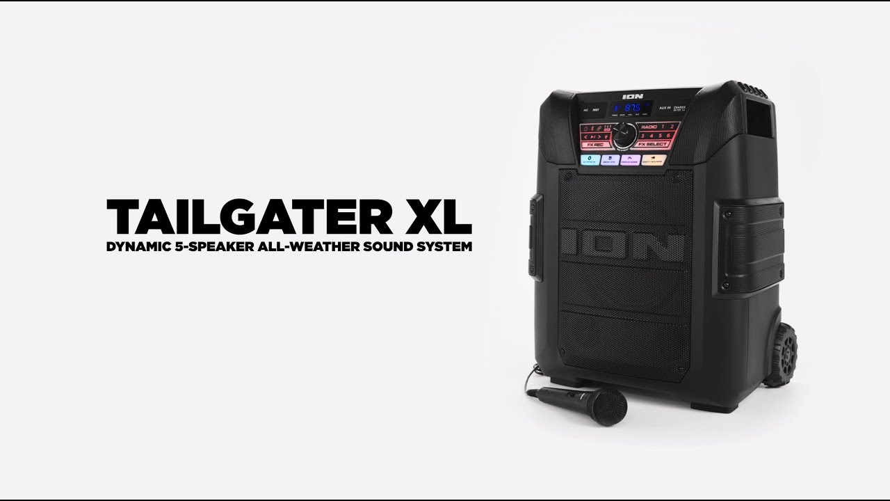 ION® Tailgater® XL - Dynamic 5-Speaker All-Weather Sound System