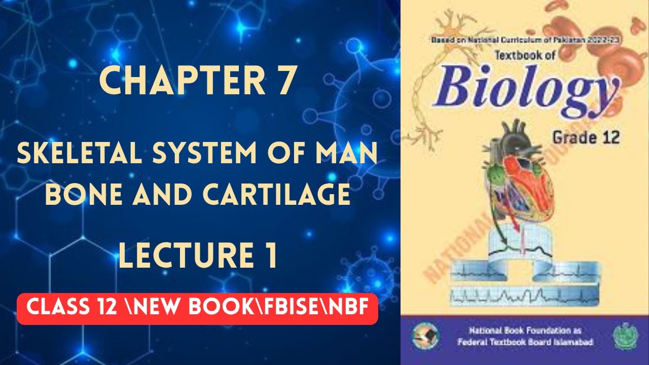 BONES & CARTILAGE | SKELETAL SYSTEM OF MAN |Chapter 7|CLASS 12| Biology |National book foundation