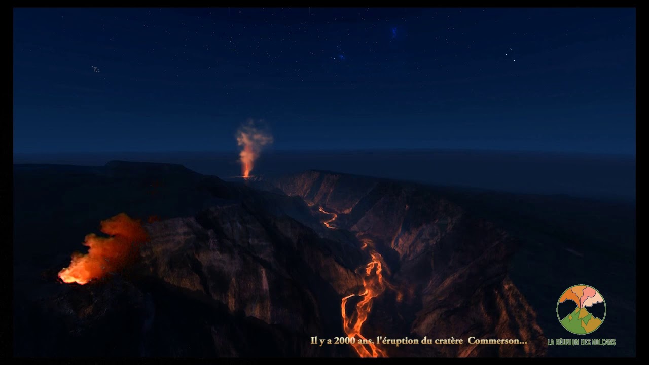 Éruption du Commerson il y a 2000 ans / Commerson eruption 2000 years ago