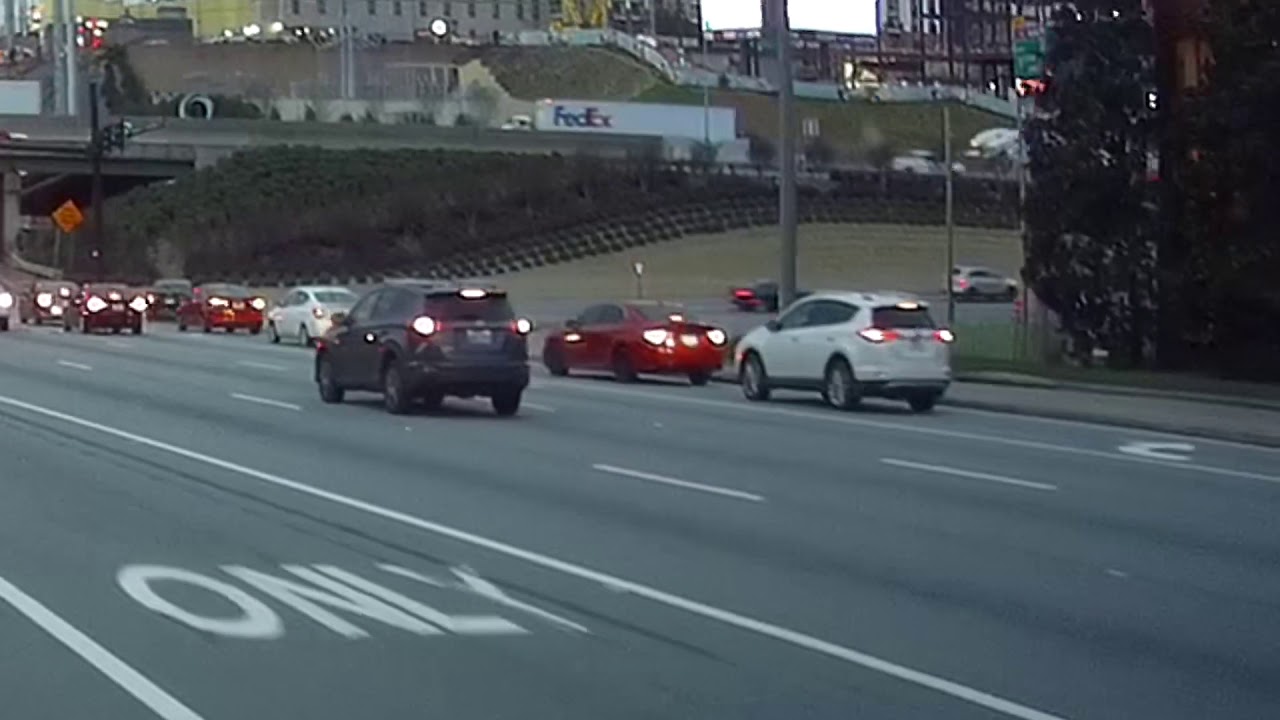 Car accident between a Toyota RAV4 & a Honda Civic in Atlanta, Georgia on January 29, 2020