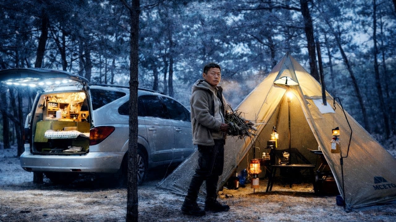 텐트 밖 영하 15도, 60대의 겨울 노지