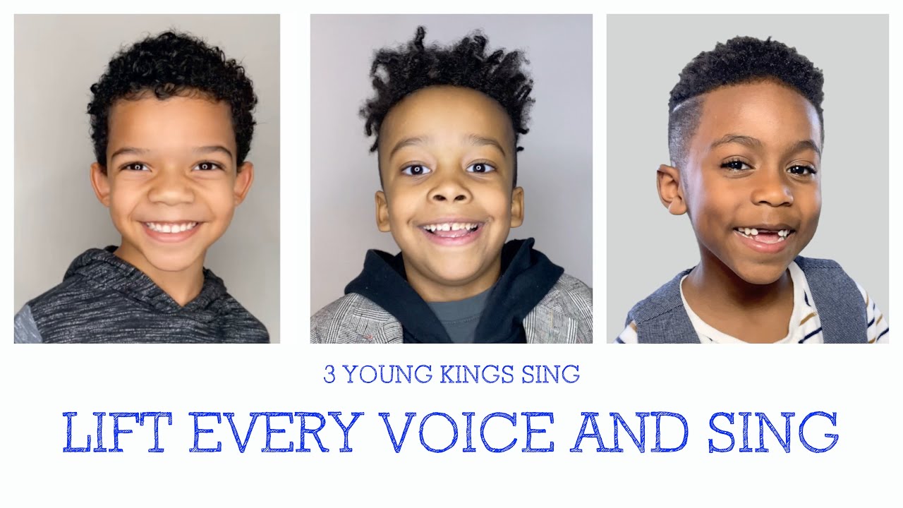 3 Young Kings sing Lift Every Voice and Sing