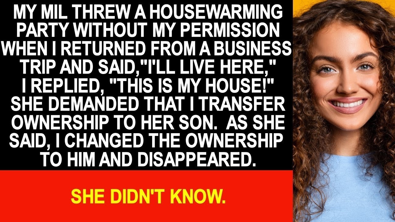 My MIL threw a housewarming party without my permission when I returned from a business trip