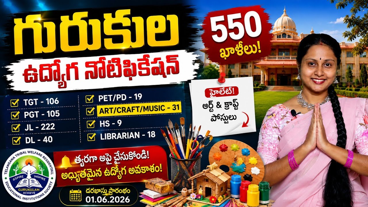 Green Signal for Massive Job Recruitment in Residential Schools // Bumper Offer of 550 Jobs