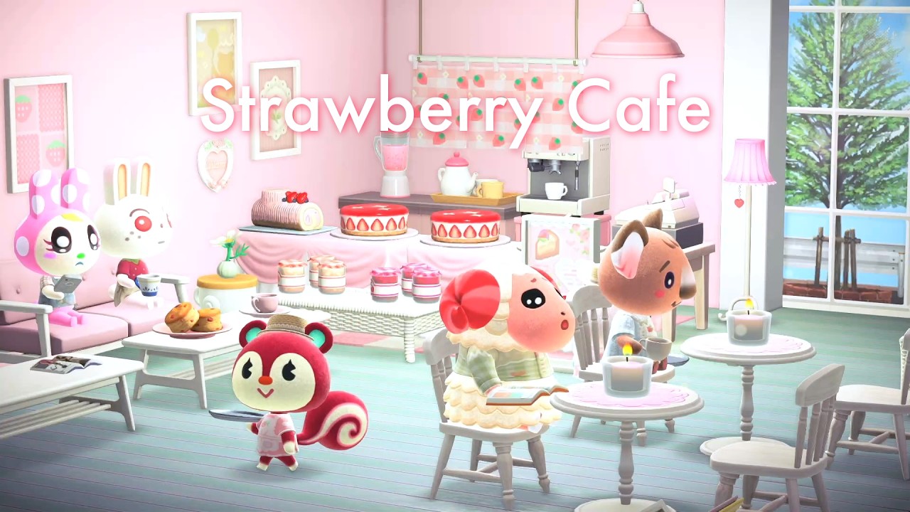 🍓​ Strawberry Cafe ☕ Smooth Jazzy Chillhop for studying & Reading｜Animal Crossing Ambience