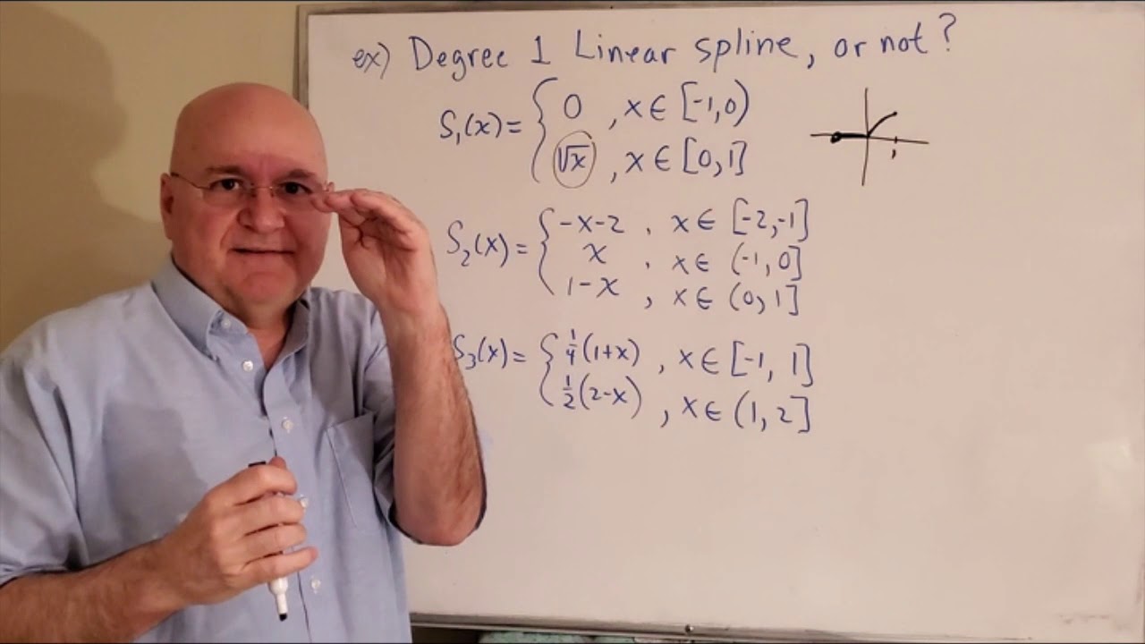 Numerical Analysis - 6.1 Splines for Interpolation (#3)