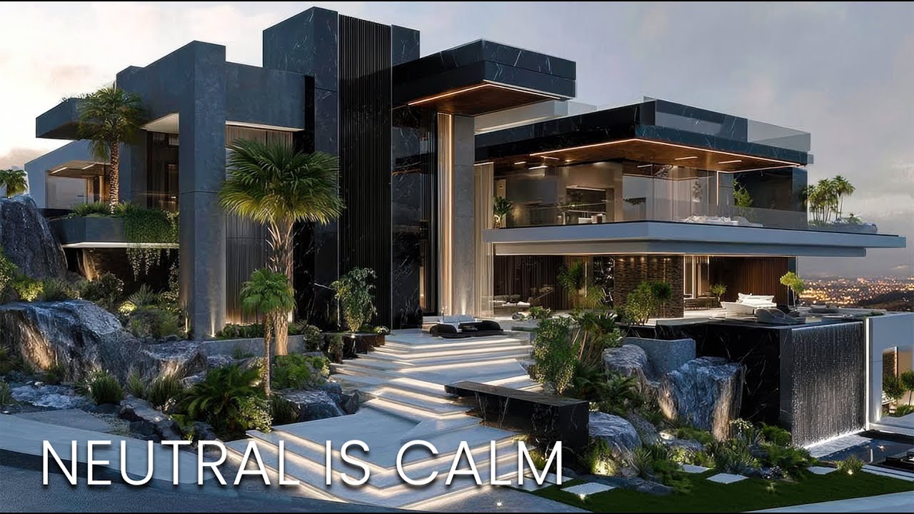 A Neutral Modern Mansion Designed for Calm, Balance, and Quiet Luxury