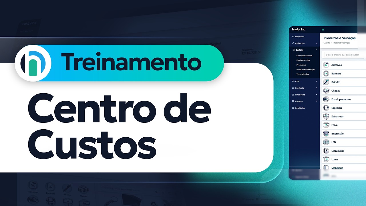 Holdprint explica | Centro de Custos