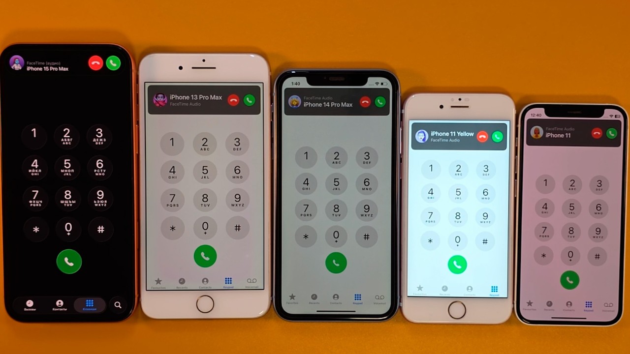 Входящий звонок FaceTime на iPhone 17 Pro Max 8+ XR 6S 12 Mini.