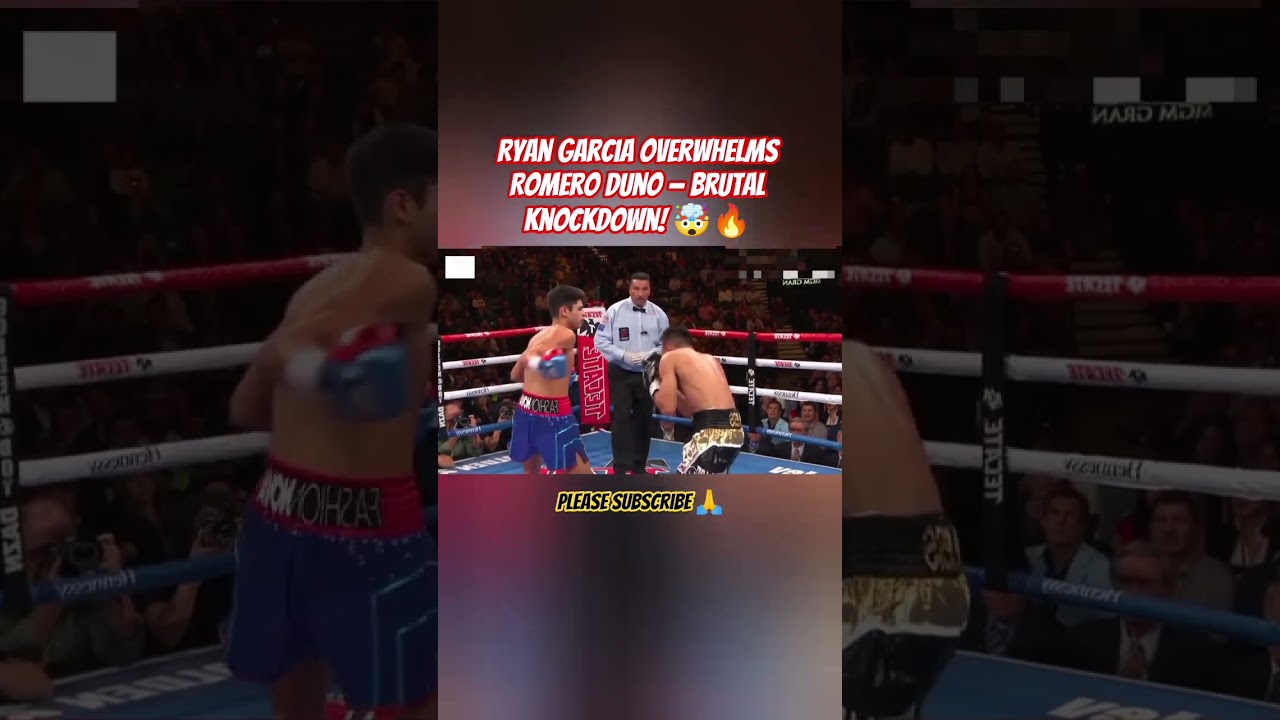 Ryan Garcia Overwhelms Romero Duno &mdash; Brutal Knockdown! 🤯🔥#ryangarcia #boxing #boxer #boxingnews