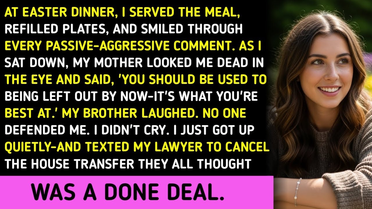 At Easter Dinner, I Served The Meal, Refilled Plates, And Smiled Through Every Passive-Aggressive Co