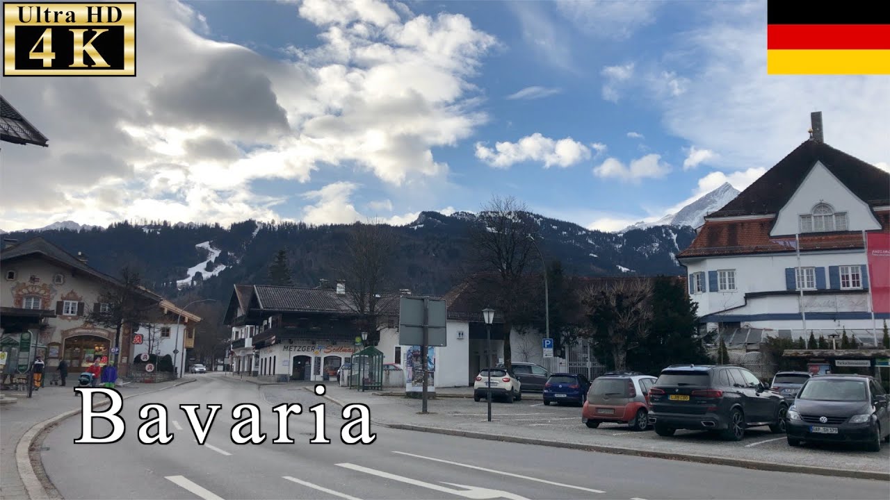 🇩🇪Bavaria Winter Walk - Ski Resort | Garmisch-Partenkirchen -【4K 60fps】