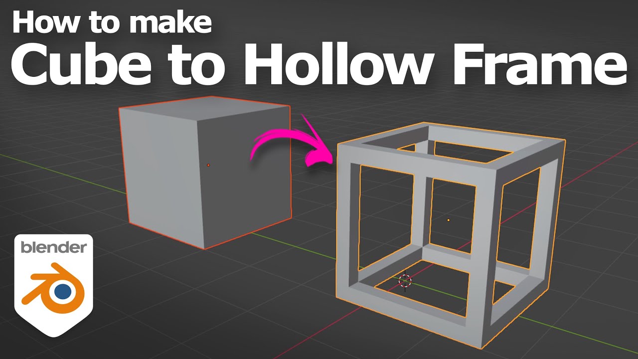 Blender cube to hollow frame