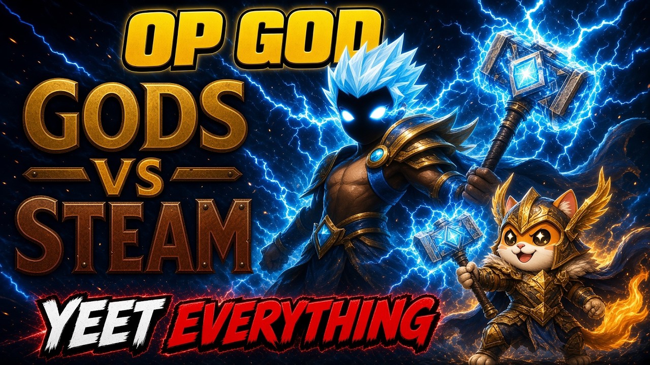 This Physics Roguelite Lets You THROW Enemies & Buildings as a GOD | Gods vs Steam