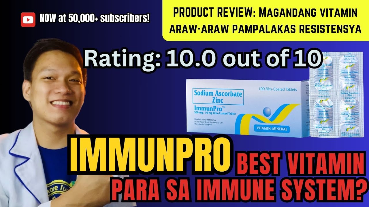 MMUNPRO: Best Vitamin Para sa Immune System? | Vitamin C + Zinc Review