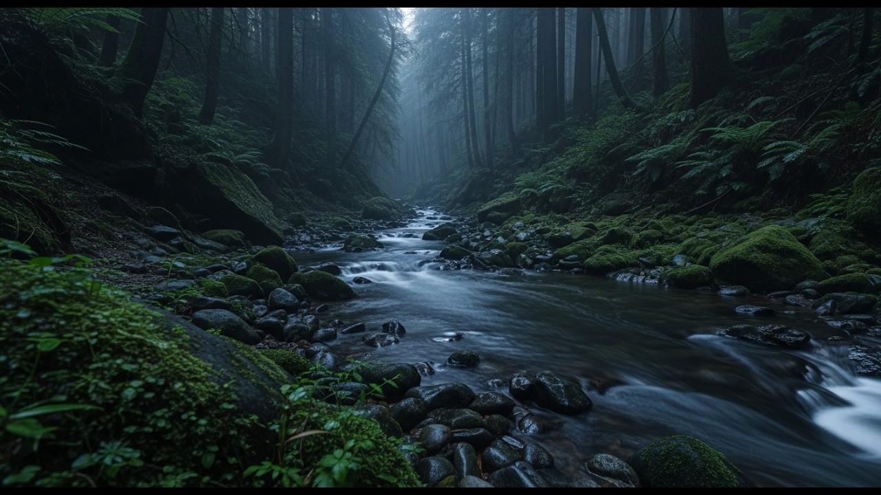 Deep Sleep River Water Ambience with Smooth Natural Flow for Restful Relaxation