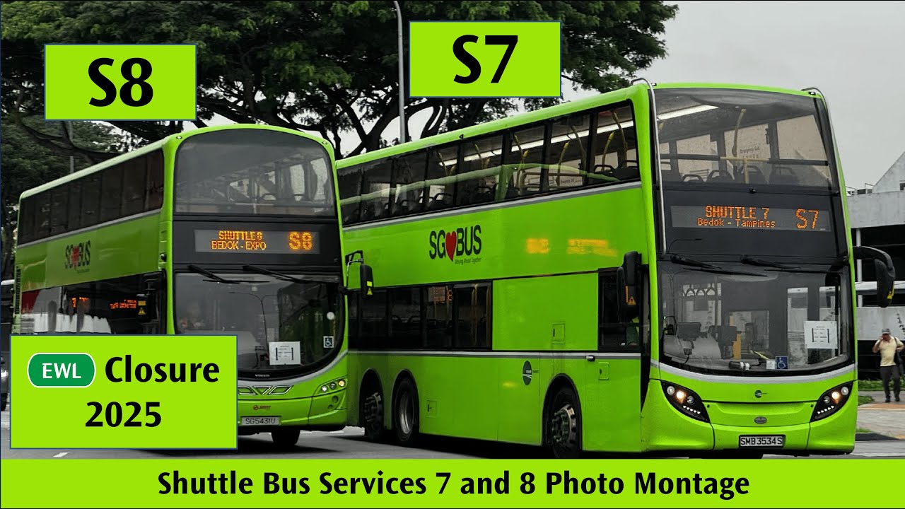 EWL Closure: Shuttle Bus Services 7 & 8 Photo Montage