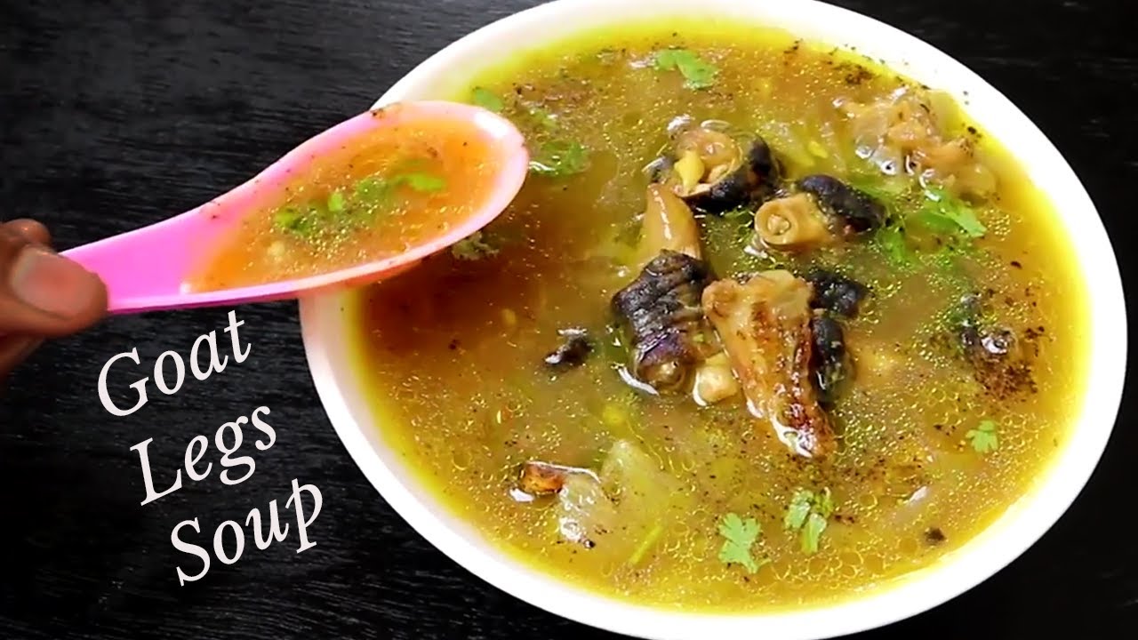Goat Leg Soup || Mutton Paya soup || Kuri Kalu soup || Devee Kitchen
