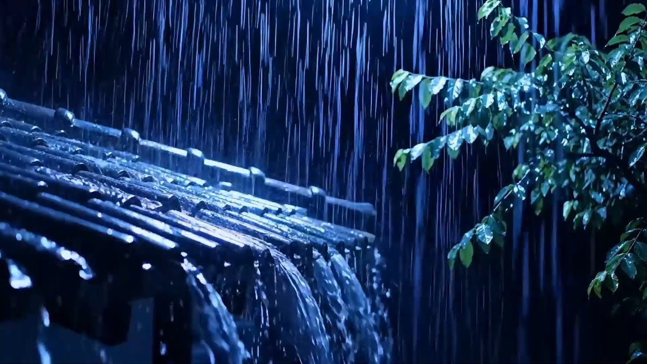 🌙 Cozy House Roof Rain — Sleep Rain Sounds for Anxiety Healing, Mind Relax & Dreamy Rest 💧