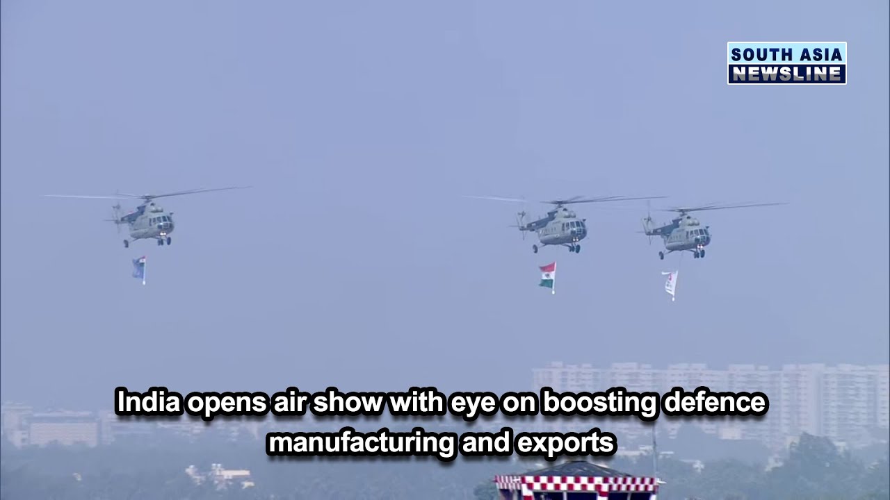 India opens air show with eye on boosting defence manufacturing and exports