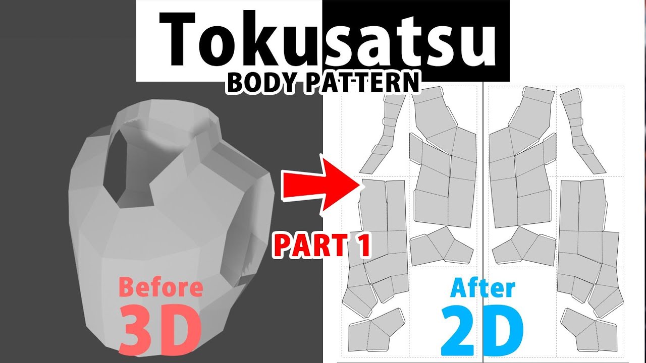 Membuat pattrent Body Armor Tokusatsu Epieode 3