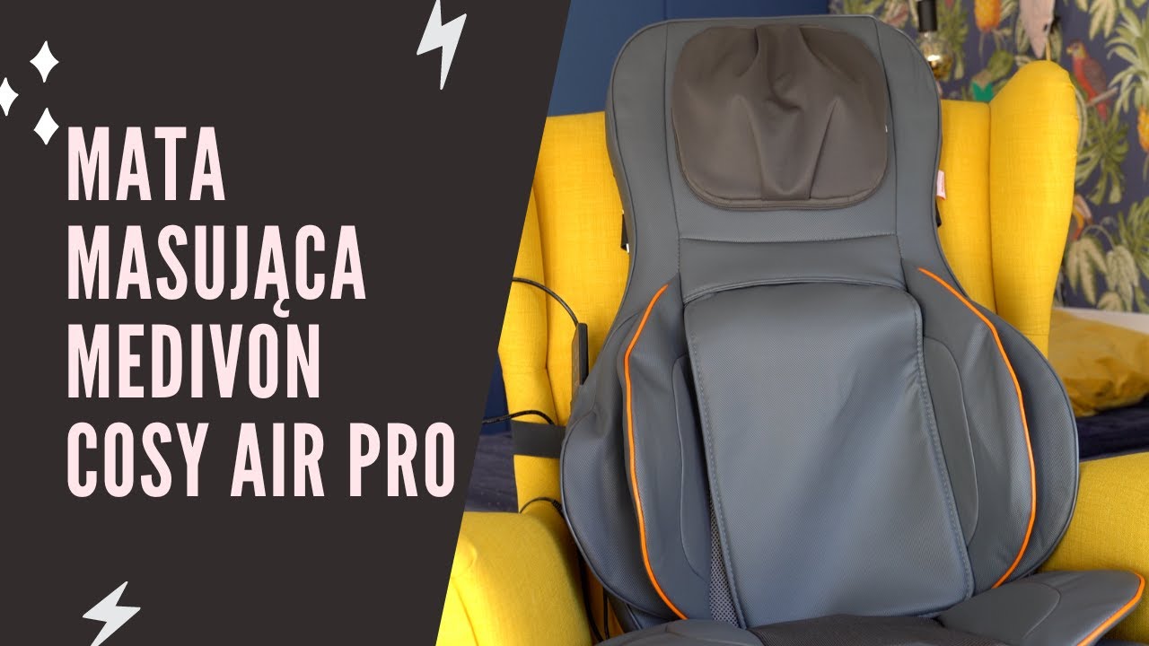 Mata masująca Medivon Cosy AIR PRO - masujemy plecy, kark i pośladki.