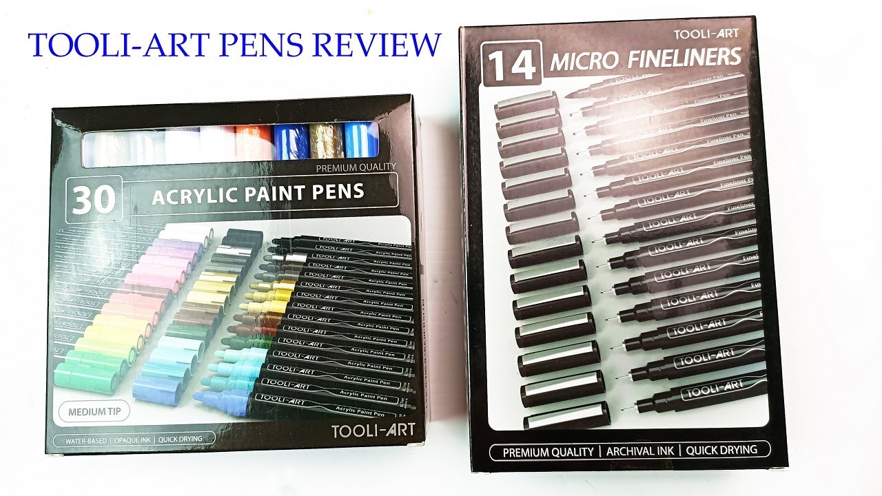Tooli Art Fineliners and Paint Pens Review
