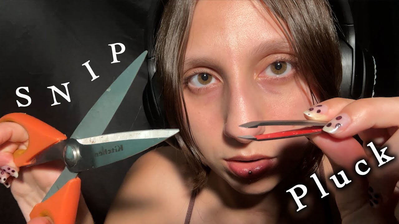 ASMR Removing Something In Your Eye | Tweezers, Scissors, Inaudible