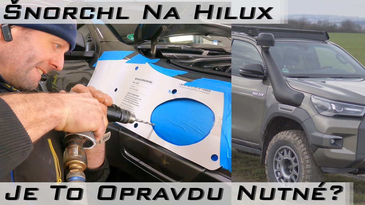 Šnorchl na Toyotu Hilux - Je vůbec potřeba? Jak funguje cyklonový předfiltr?
