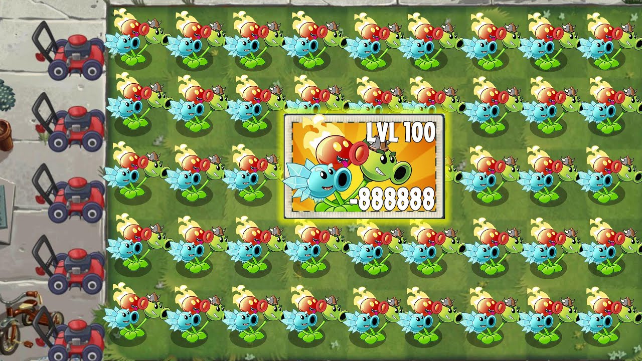 PvZ 2 Challenge- Best Plants Power Up vs 99 Sunday Edition Zombies - Who 's Strongest Plant ？