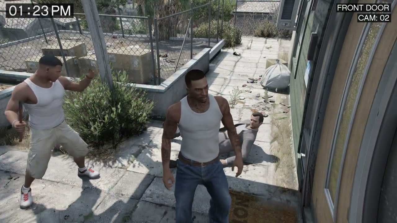 Что если Франклин и Си-Джей украдут миссию Майкла в GTAV?
