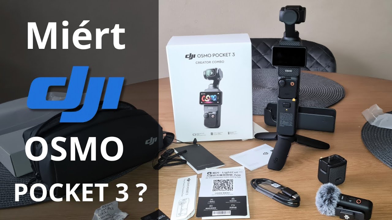 ÚJ kamera érkezett | DJI OSMO POCKET 3 CREATOR COMBO | Mutatom mit tud!