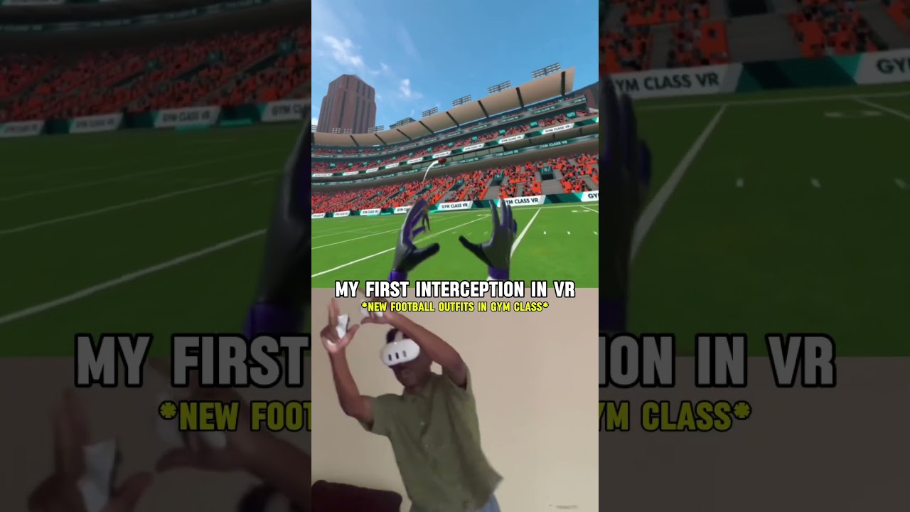 What a great catch in vr football!! 