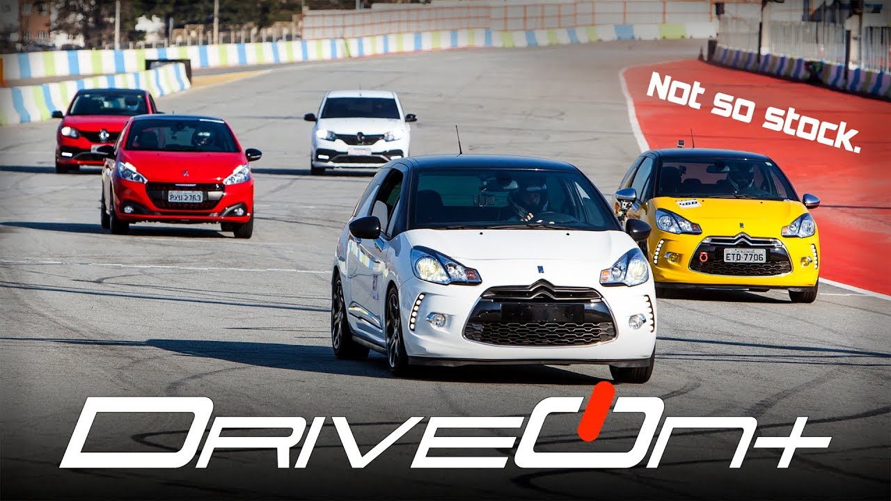 DS3 x 208 GT x Sandero RS - DriveOnTrack (Desafio dos Franceses)