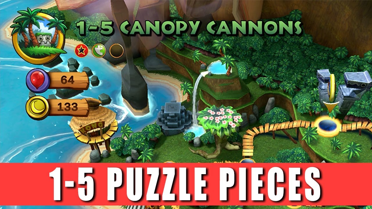 1-5 Puzzle Pieces Donkey Kong Country Returns HD
