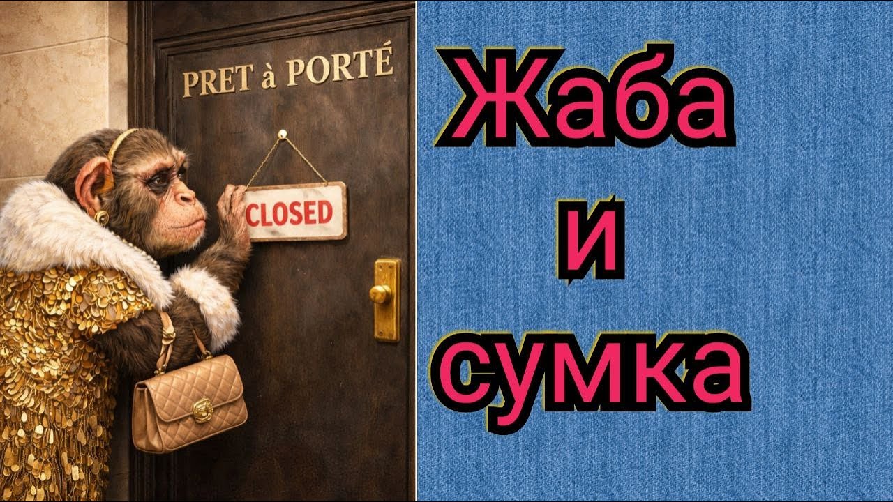 Жаба и сумка.лакшери Басня