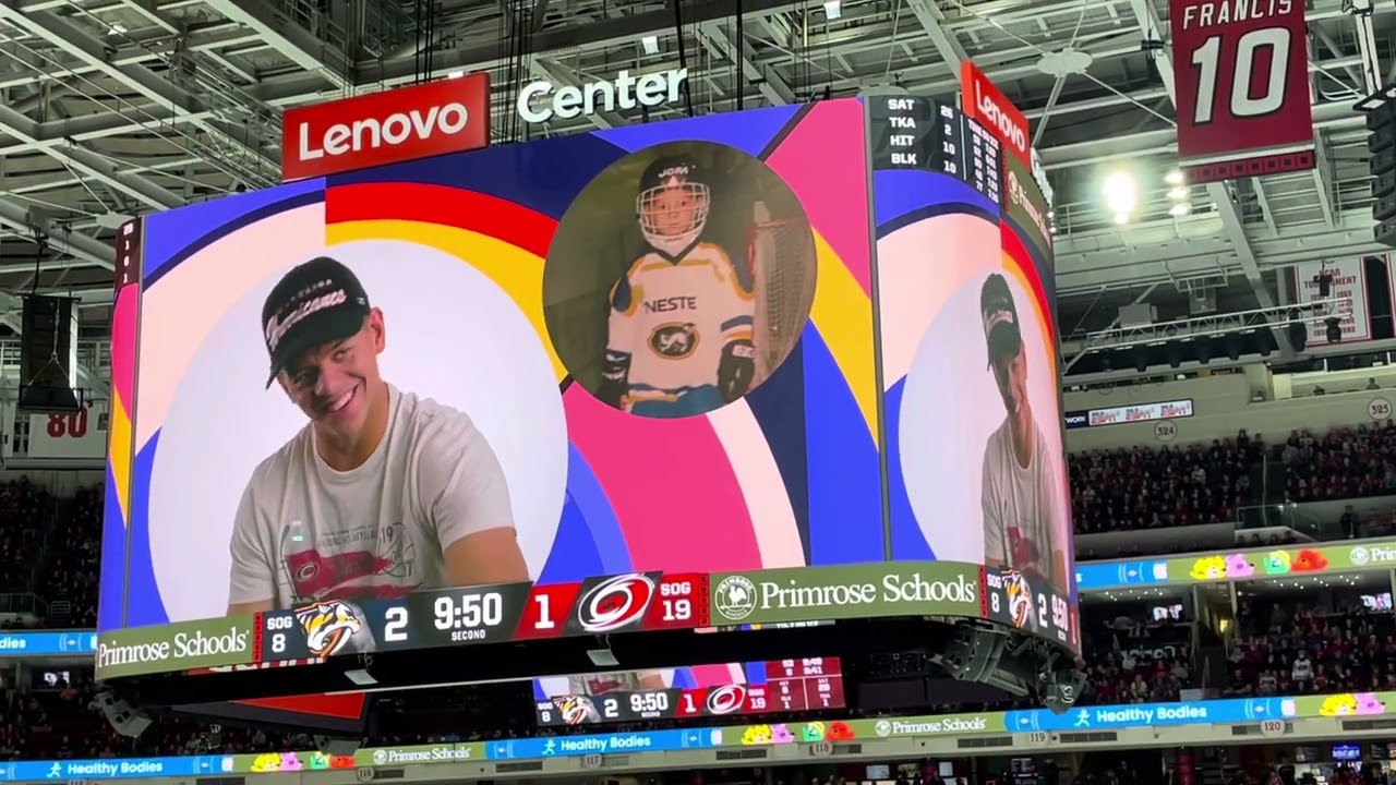 Carolina Hurricanes Star Sebastian Aho Thinks His Baby Pictures Are Stupid -Lenovo Center Raleigh NC