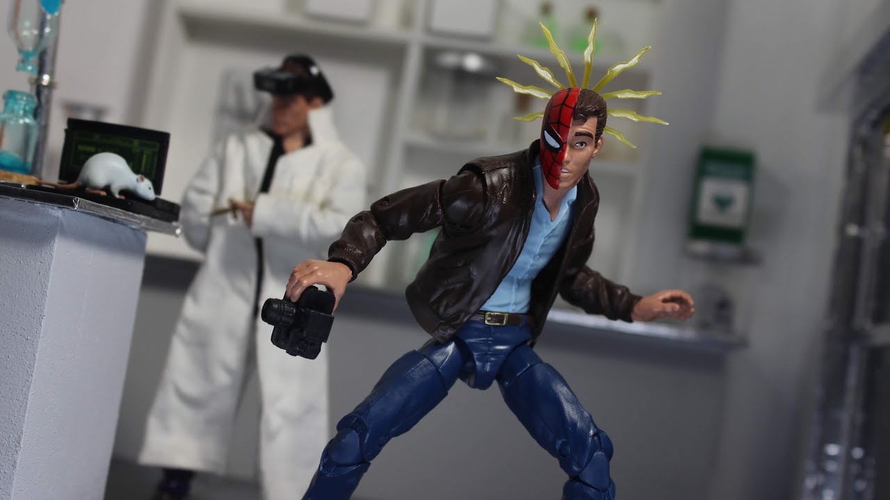 MARVEL LEGENDS PETER PARKER SPIDER-MAN 90'S ANIMATED SERIES RETRO WAVE ACTION FIGURE REVIEW