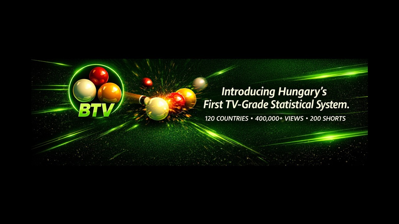 Bemutatom Magyarország első TV‑szintű 120‑as biliárd statisztikai rendszerét.