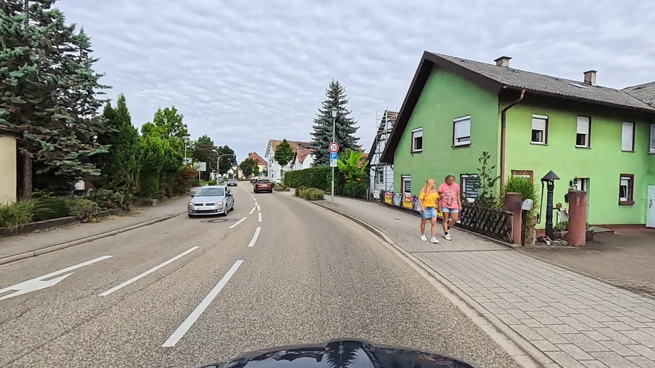 🚗 Scenic Drive in Germany 🇩🇪 | From Offenburg to Baden-Baden via B3 - Countryside Views 10 Villages