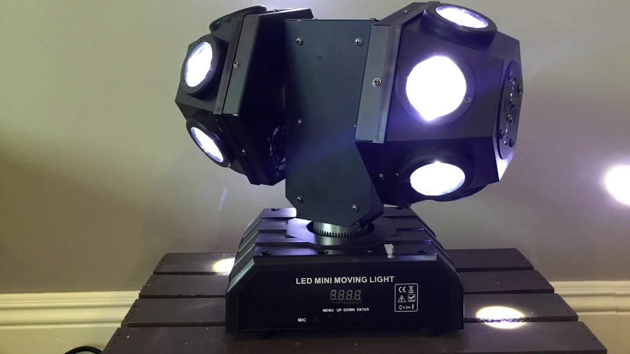 12 LED Centerpiece Moving Head Light 12 x 10w RGBW | Overview and Demo