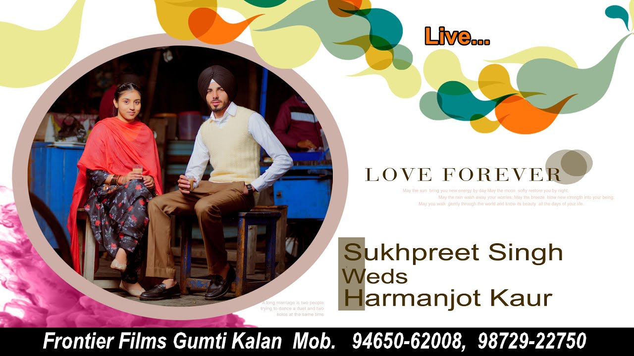 Live Vatna & Jaggo || Sukhpreet Singh Weds Harmanjot Kaur || Frontier Films Gumti Kalan