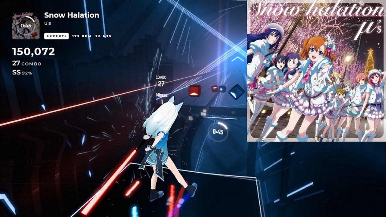 [ビートセイバー] Snow halation / スノー・ハレーション - Love Live! / ラブライブ！- µ's【BeatSaberアニソン】