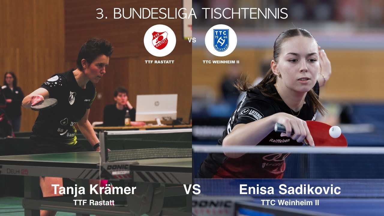 Das Debüt von Tanja Krämer in Rastatt I Krämer - Sadikovic I 3. Bundesliga Damen