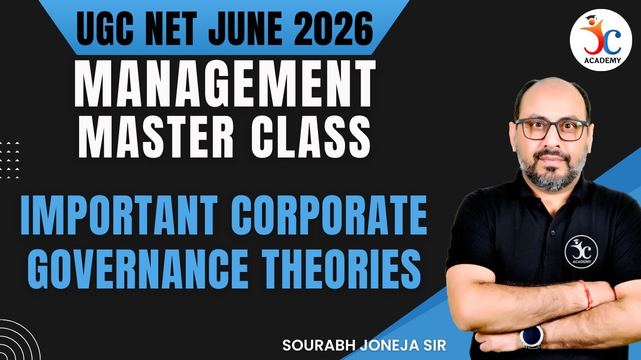 Management Master Class : Important Corporate Governance Theories | UGC NET Management June 2026