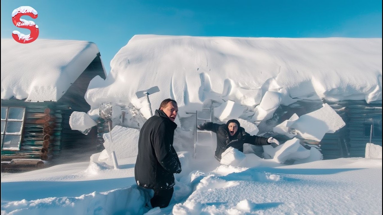 Skilled Snow Removal: Massive Roof Avalanche | Extreme Challenging Roof Snow Clearing Moments #27